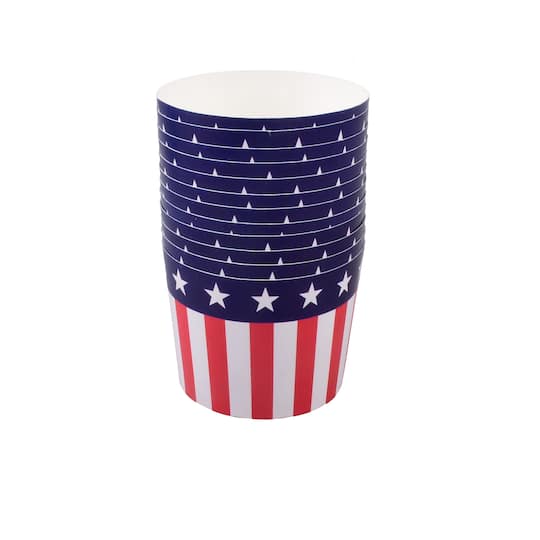 July 4th American Flag Cupcake Baking Cup Set by Celebrate It&#x2122; Red, White &#x26; Blue